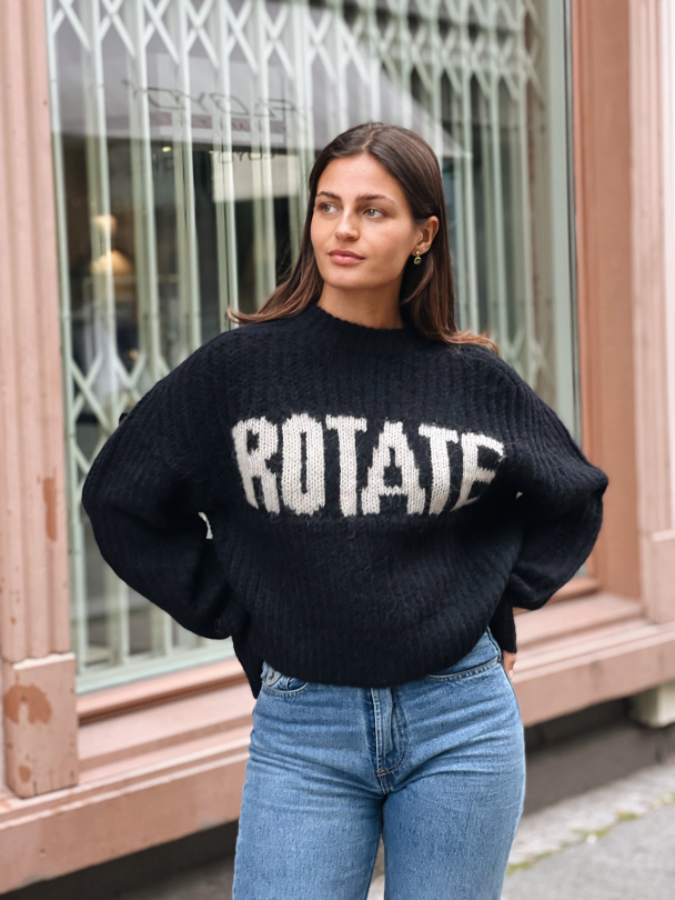 Short Logo Knit Sweat Black   - Image 8