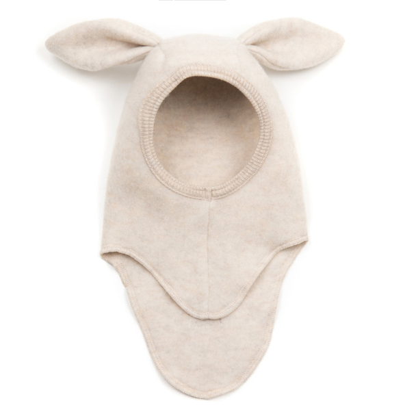 Balaclava Ears Wool Fleece - Camel