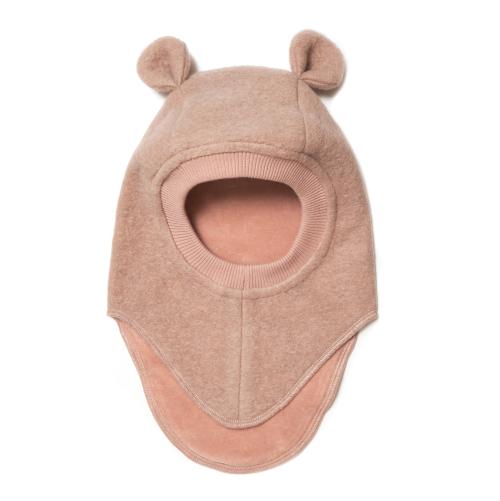 HUTTELIHUT - BALACLAVA PLYS WOOL DUSTY ROSE