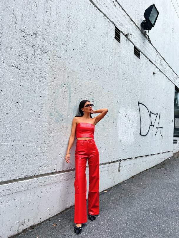Straight Leg Pants Red  - Image 7