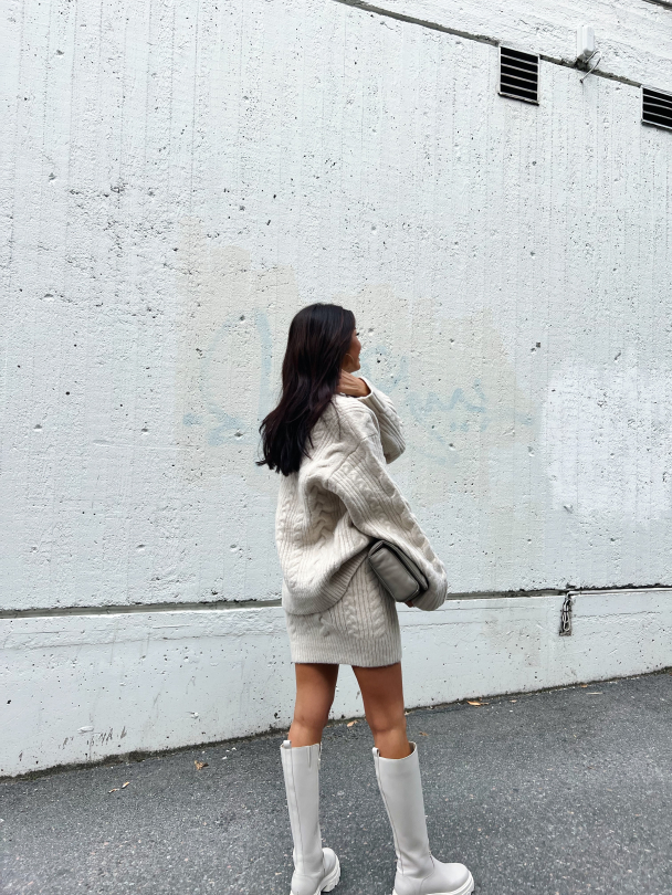 Skirt Cable Knit Pristine White  - Image 3