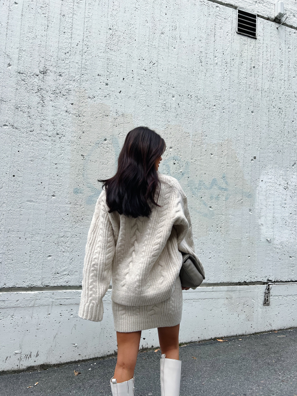 Skirt Cable Knit Pristine White  - Image 4