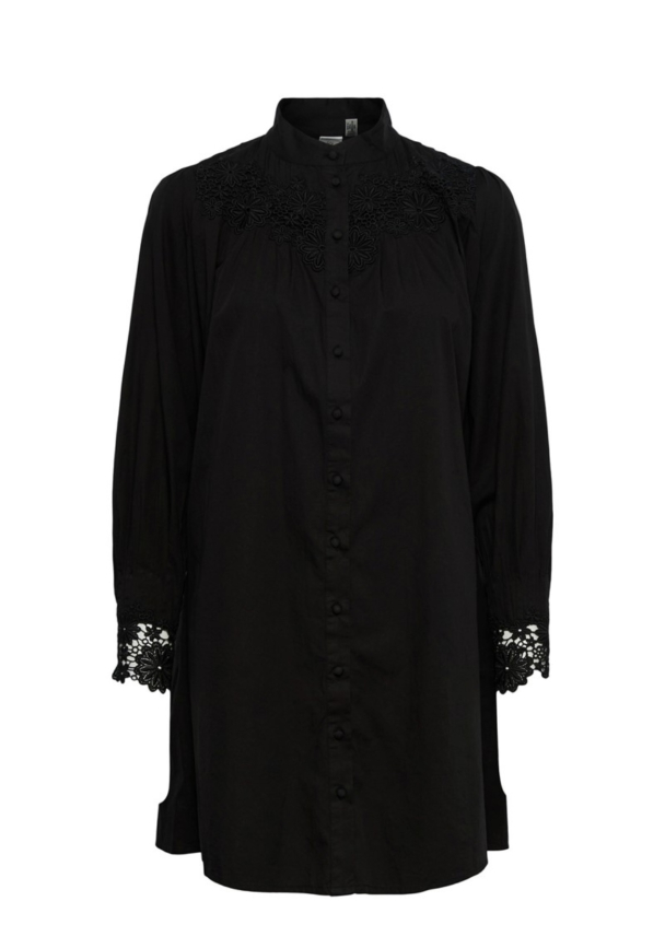 Rivas Shirt Dress - Black  - Image 2