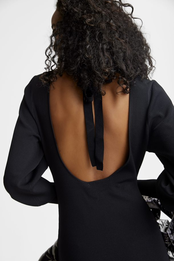Mona Long Dress - Black - Image 3