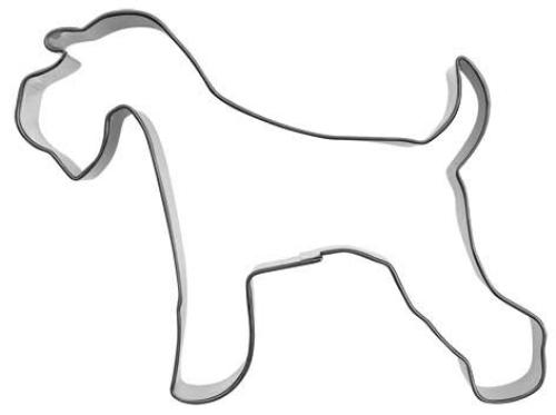  Utstikker hund SCHNAUSER 10x8 cm