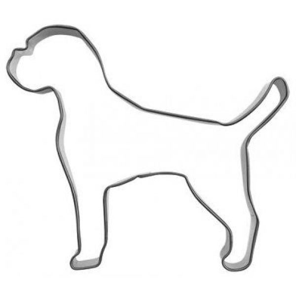  Utstikker hund BOXER 9,5x8 cm