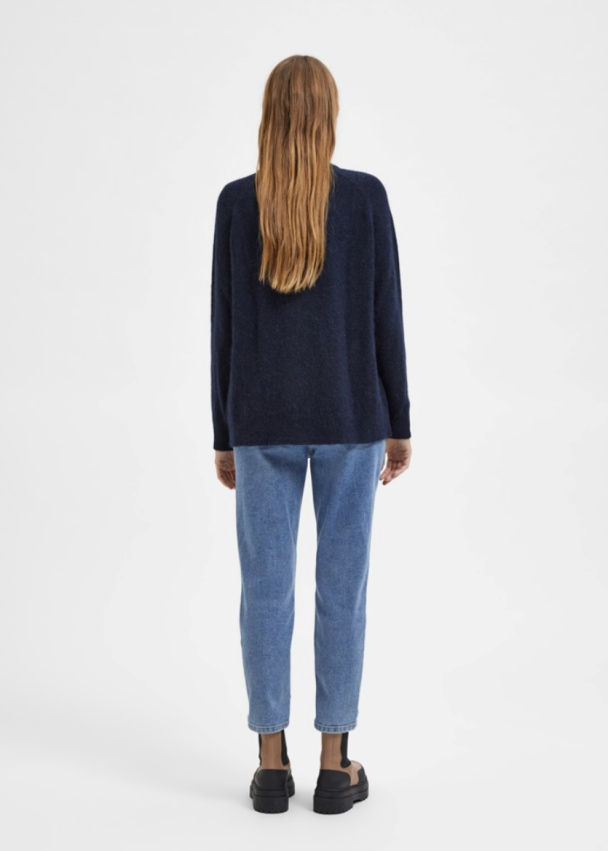 Lulu Knit High Neck - Dark Sapphire - Image 5