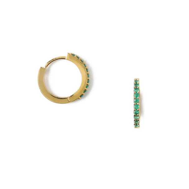 ORELIA Mini Pave Huggie Hoop