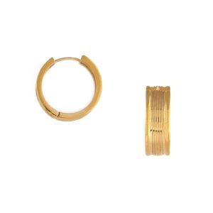 ORELIA Chunky Linear Hoops