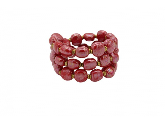  BRACELETS – BRIGHT RED M.O.P