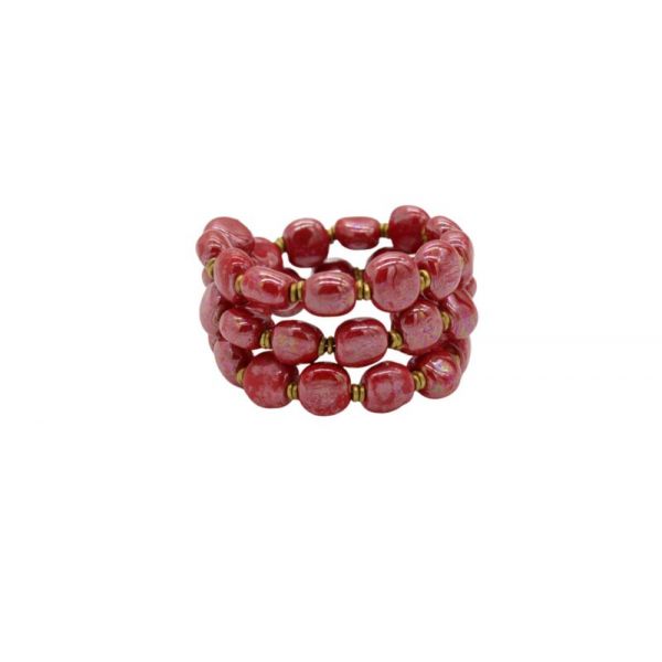  BRACELETS – BRIGHT RED M.O.P