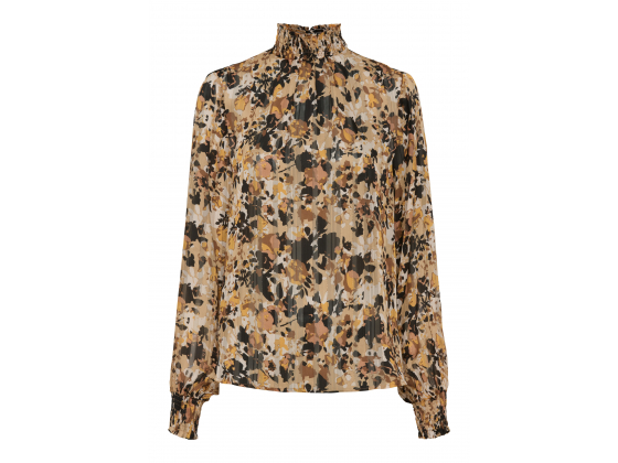 Smock blouse VD-4459 w. abstract print