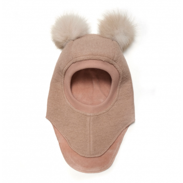 BIG BEAR E-hut Wool - Dusty rose/Camel
