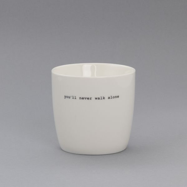 sögne krus hvit you`ll never walk alone