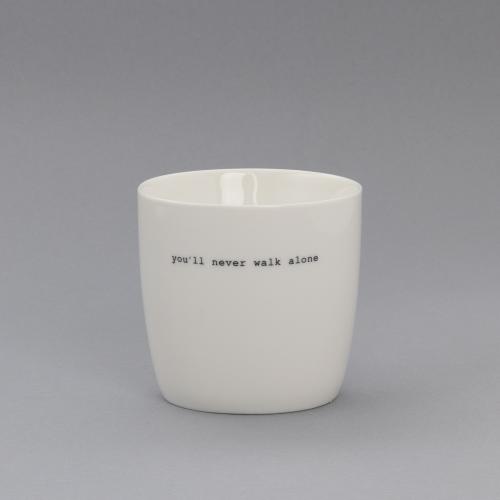 sögne krus hvit you`ll never walk alone