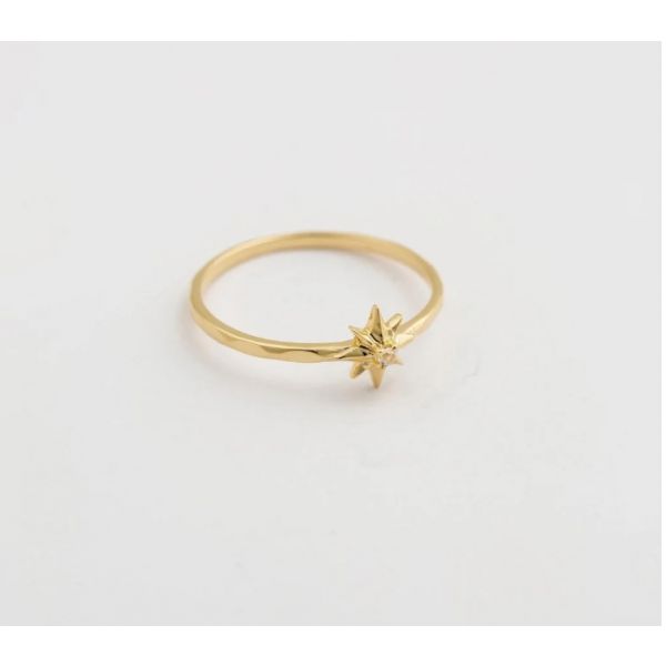 North Star tynn ring, gull