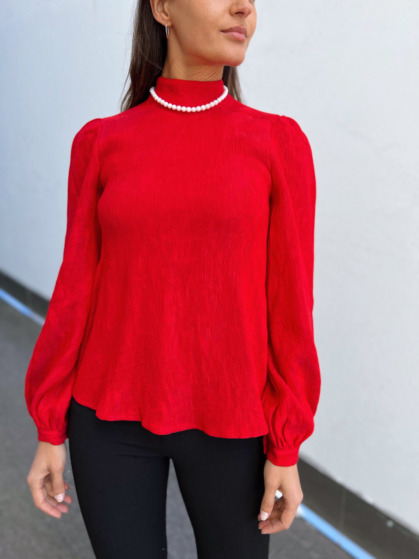 Madina Top - True Red  - Image 1