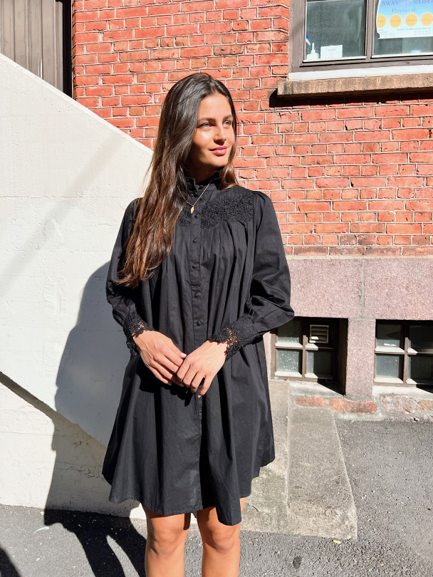 Rivas Shirt Dress - Black  - Image 5