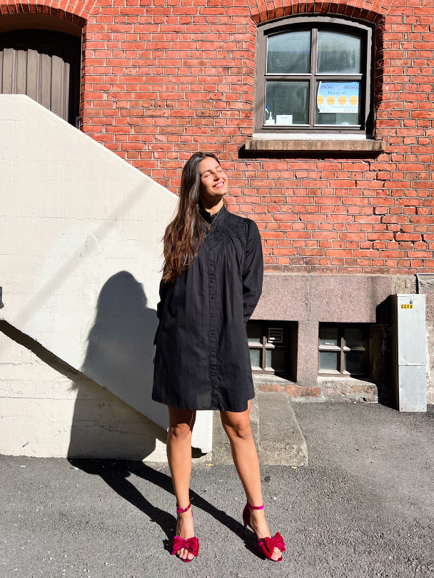 Rivas Shirt Dress - Black  - Image 7