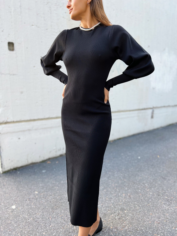 Mona Long Dress - Black - Image 1