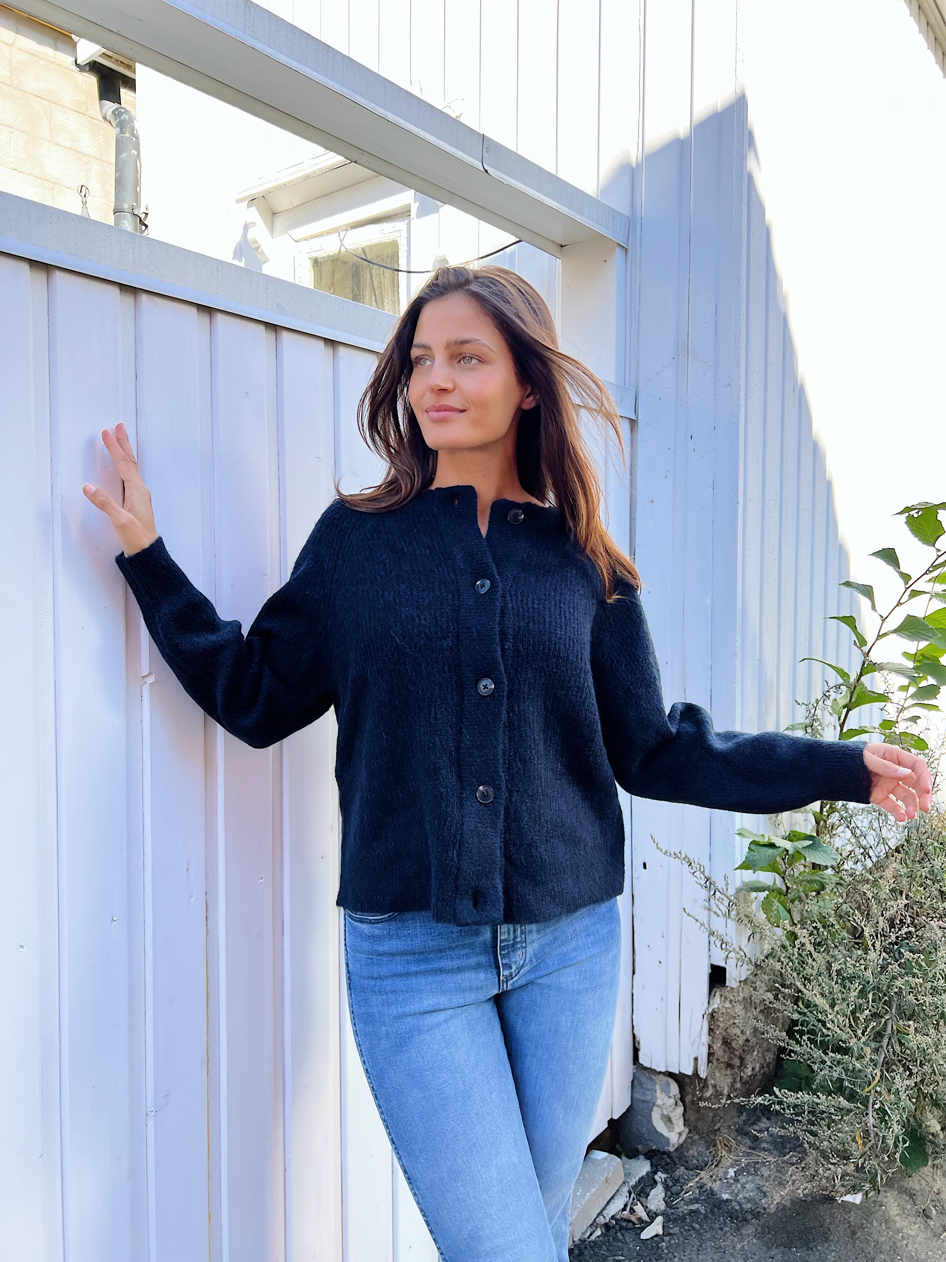 Lulu Knit Short Cardigan - Dark Sapphire Selected Femme