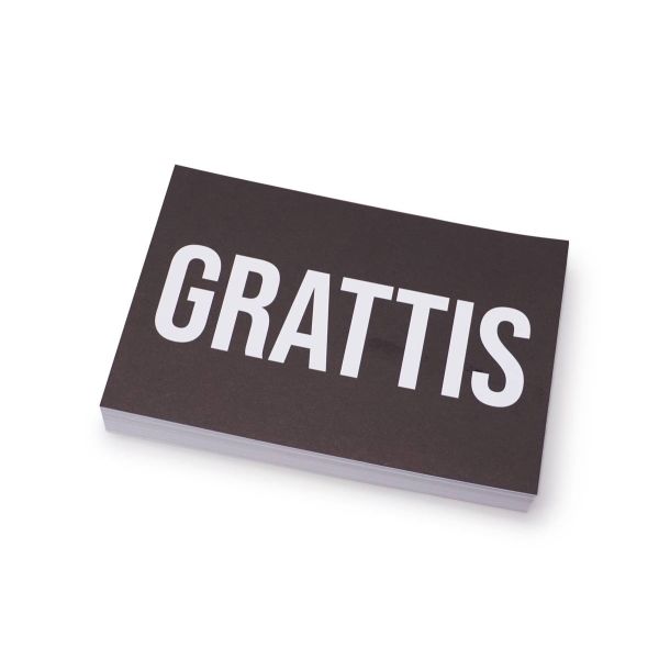 PAPIRKORT - GRATTIS | 10X15 CM