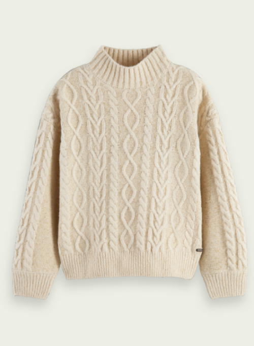 Knitted Lurex Wool Blend Pullover