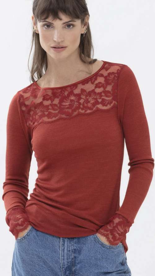 'Amazing' long sleeve, red pepper