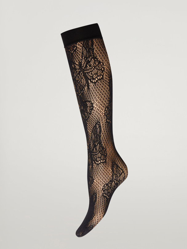 Butterfly Net Knee-Highs, black - Image 1
