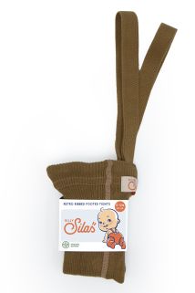 Silly Silas | Tights Footed - Acorn Brown