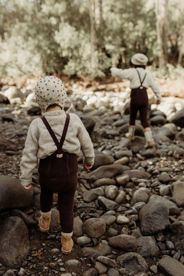 Teddy Footless Tights - Chocolate  - Image 4