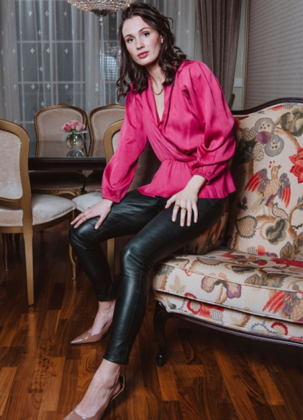 Lisa Blouse - Magenta  - Image 6