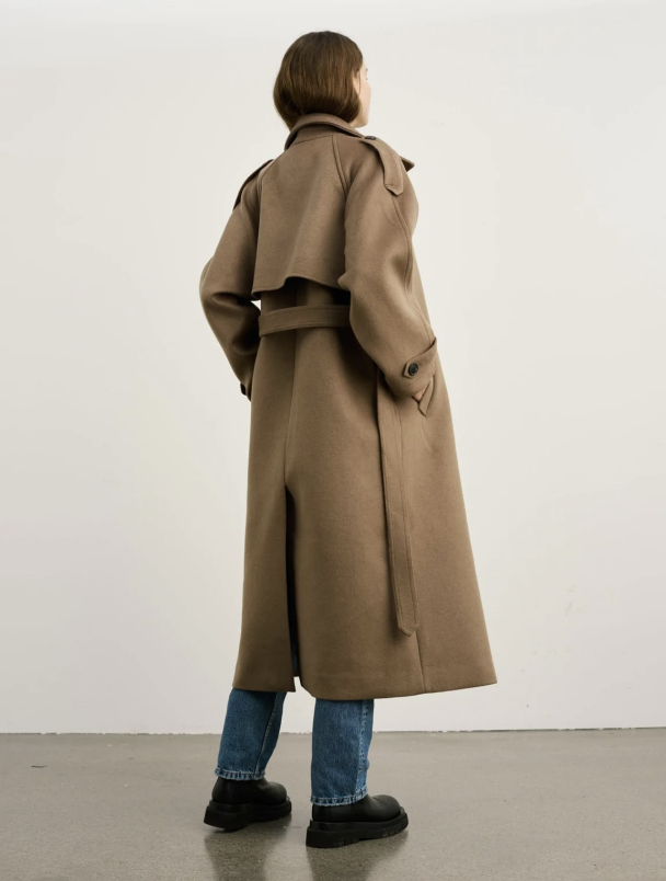 Bea Wool Coat - Brown  - Image 2