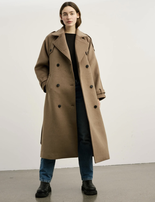 Bea Wool Coat - Brown  - Image 5