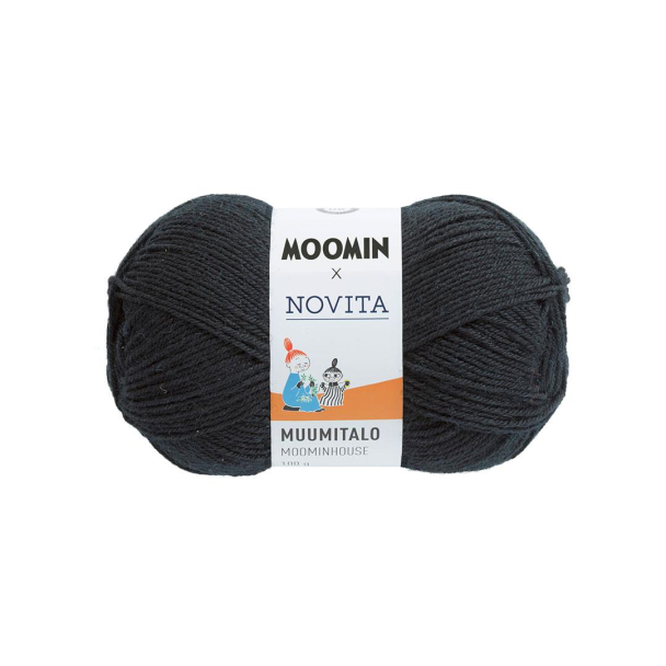 Mummigarn Muumitalo 099 Sort Stinky  - Novita