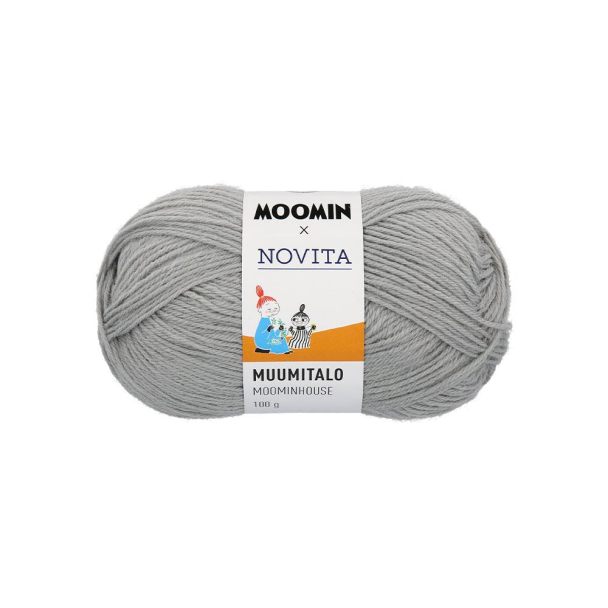 Mummigarn Muumitalo 401 Grå Stamfaren  - Novita