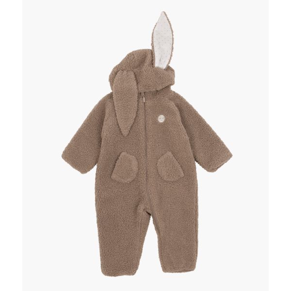 LIVLY - FLEECE BUNNY OVERALL BROWN