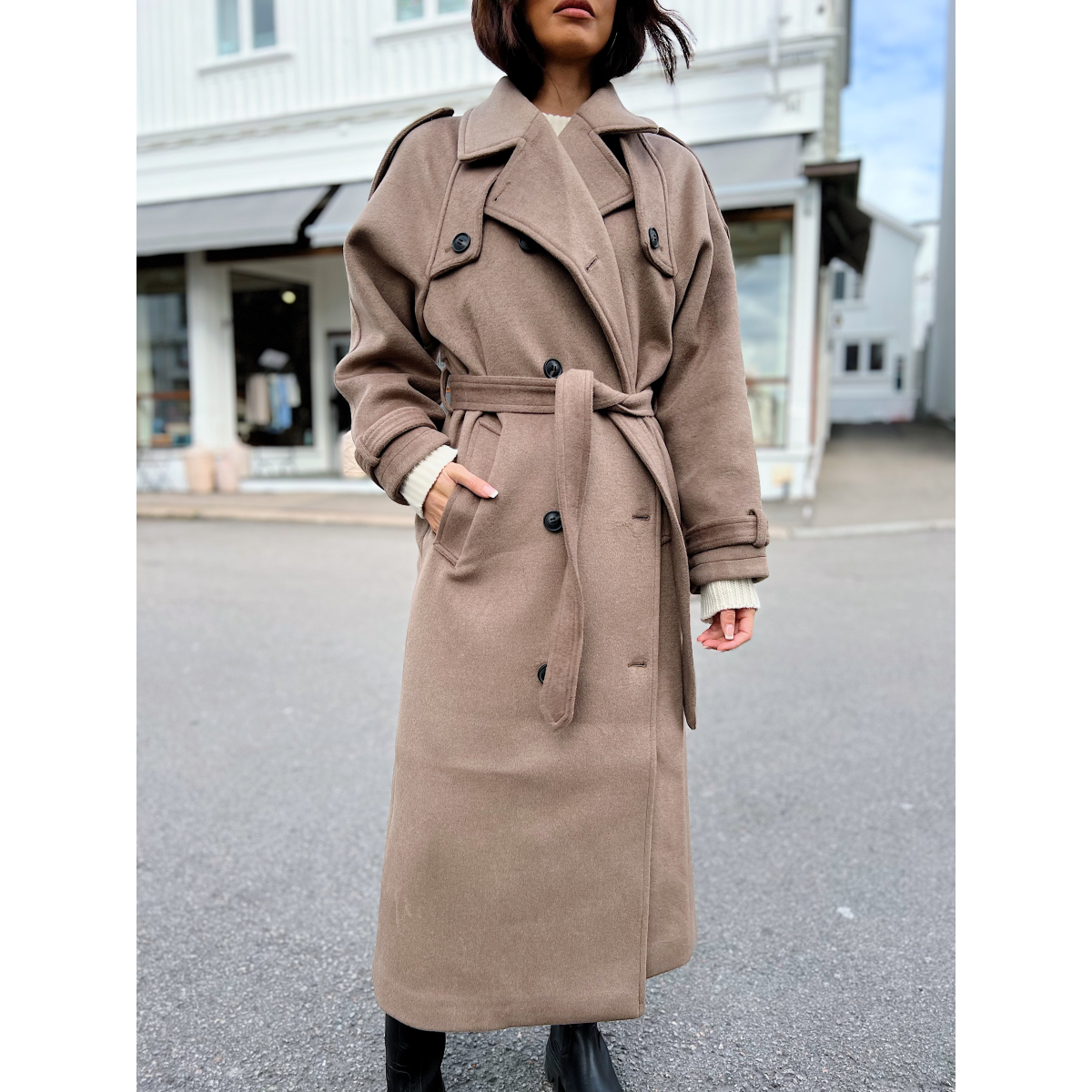 Bea Wool Coat Brown Meotine Seven Tønsberg