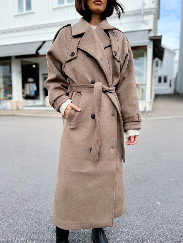 Bea Wool Coat - Brown  - Image 1
