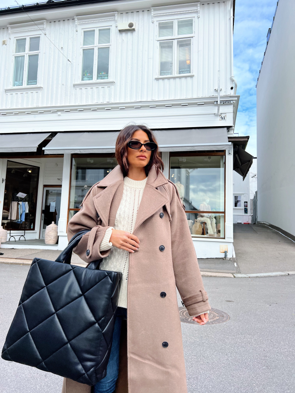 Bea Wool Coat - Brown  - Image 9