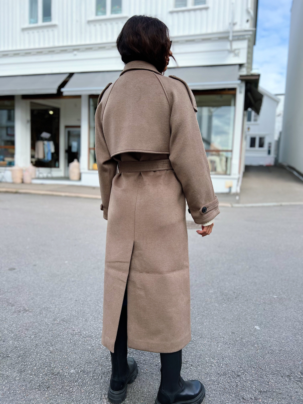 Bea Wool Coat - Brown  - Image 10