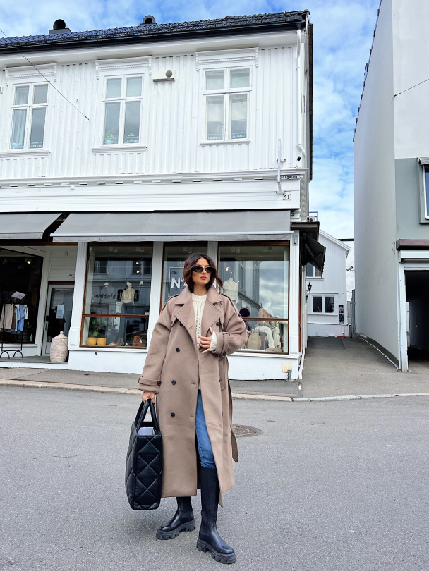 Bea Wool Coat - Brown  - Image 11