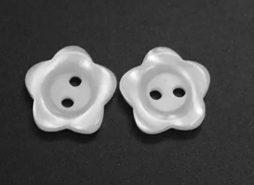 Blomst Hvit skimmer - 15mm