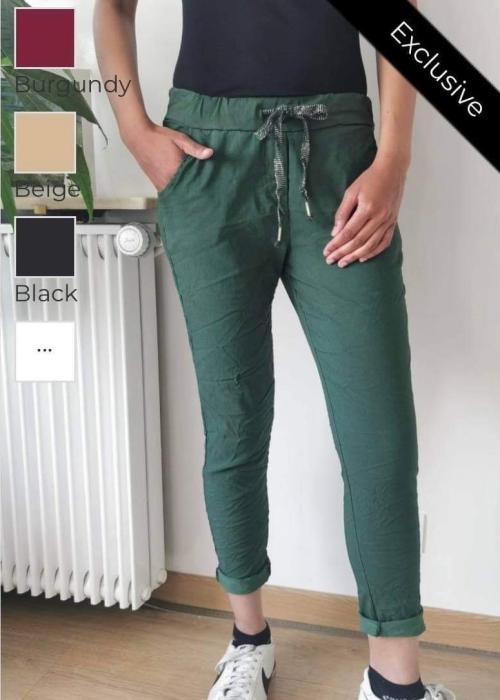 Bukse med stretch, grønn