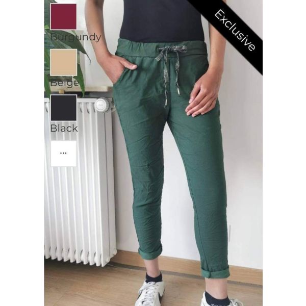 Bukse med stretch, grønn
