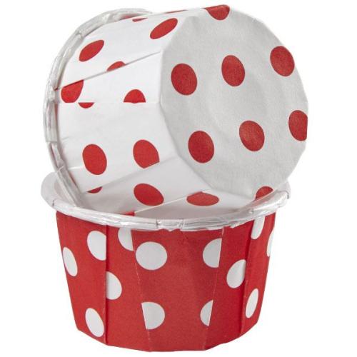 Nut cup, 3,5 cm, polka, 24 stk