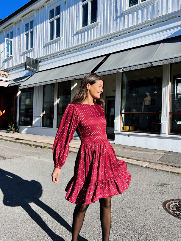Rosie Dress - Merlot - Image 7