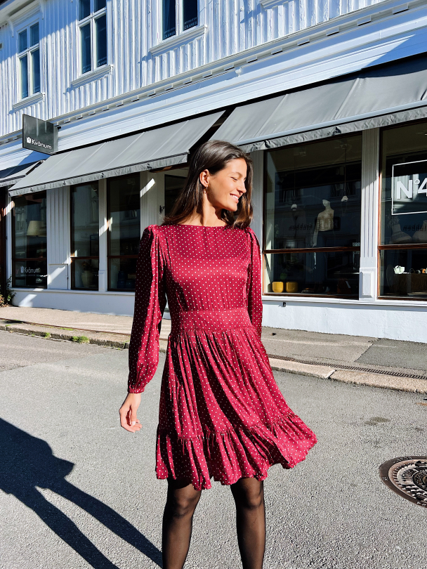 Rosie Dress - Merlot - Image 8