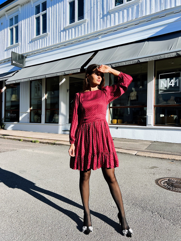 Rosie Dress - Merlot - Image 10
