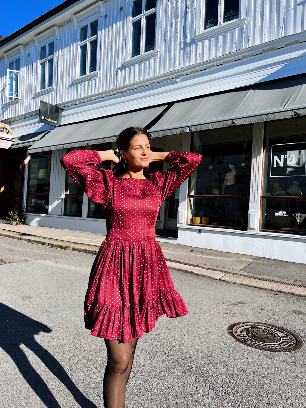 Rosie Dress - Merlot - Image 11